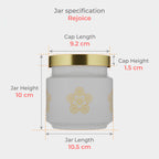 600 ML Rejoice White Marrygold Jar