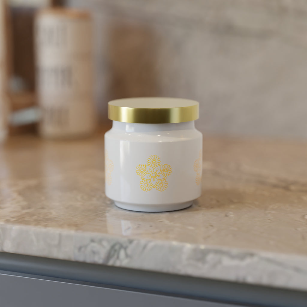 600 ML Rejoice White Marrygold Jar
